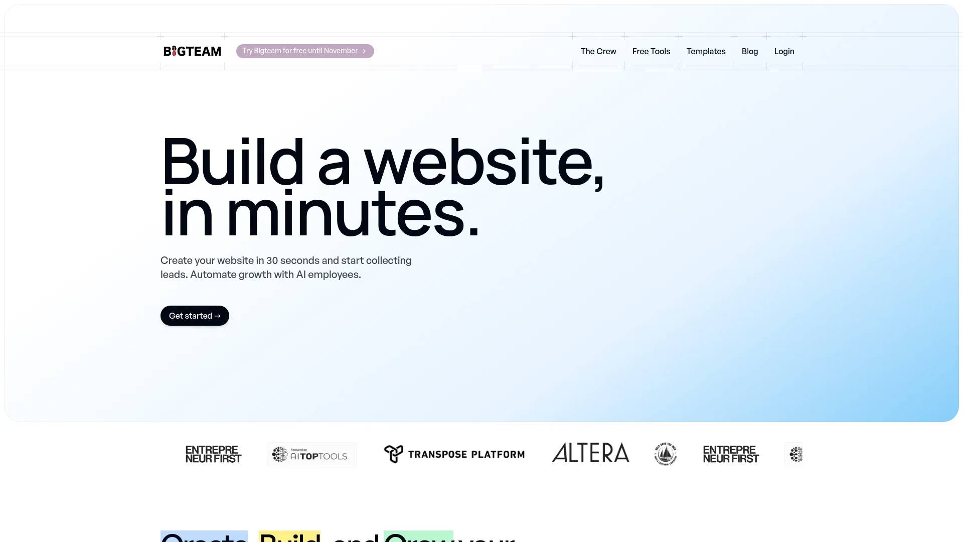 Bigteam screenshot