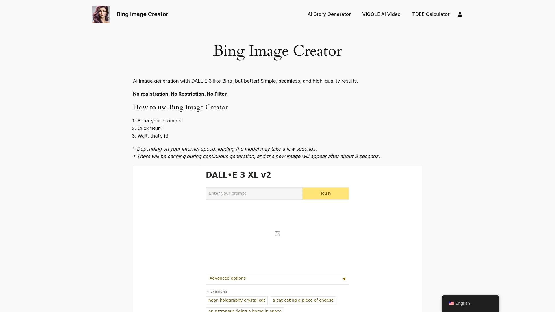 Bing Image Creator Free screenshot