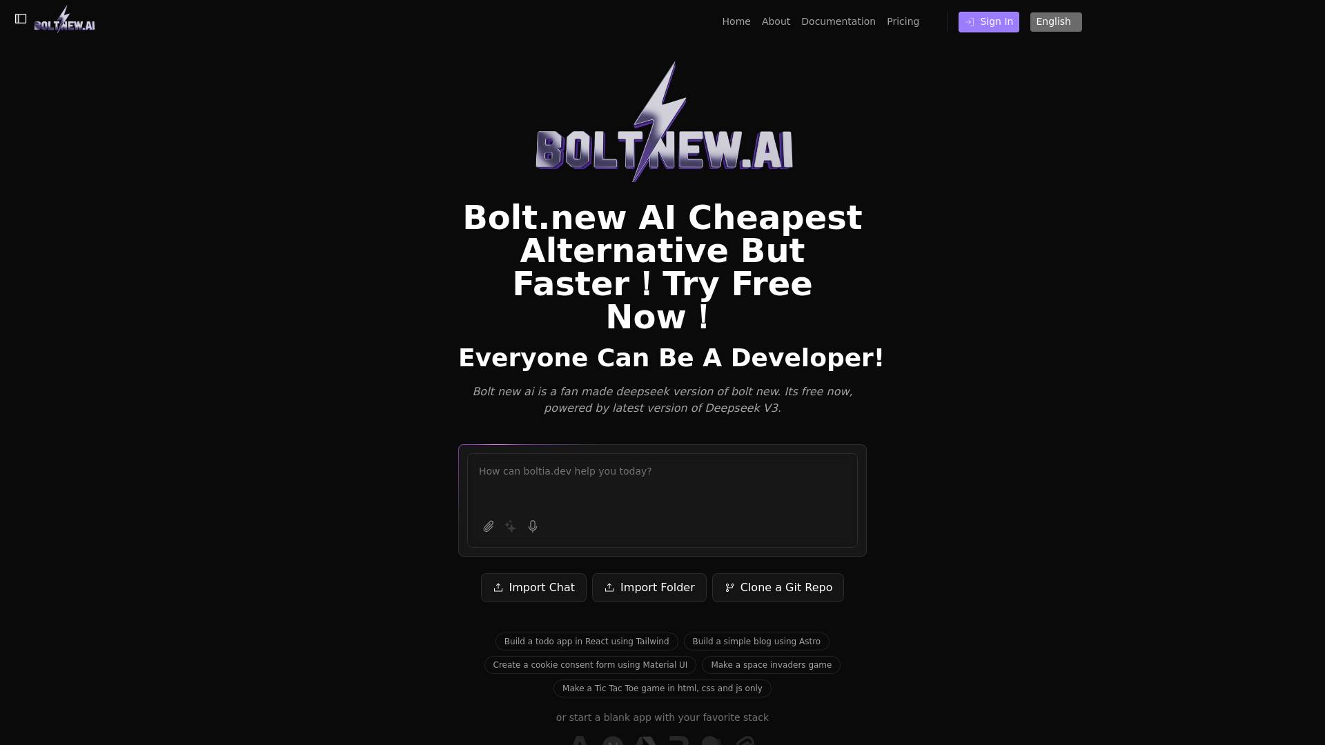 bolt.new ai code
