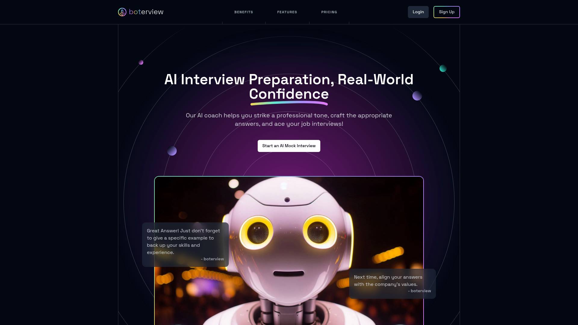 boterview screenshot