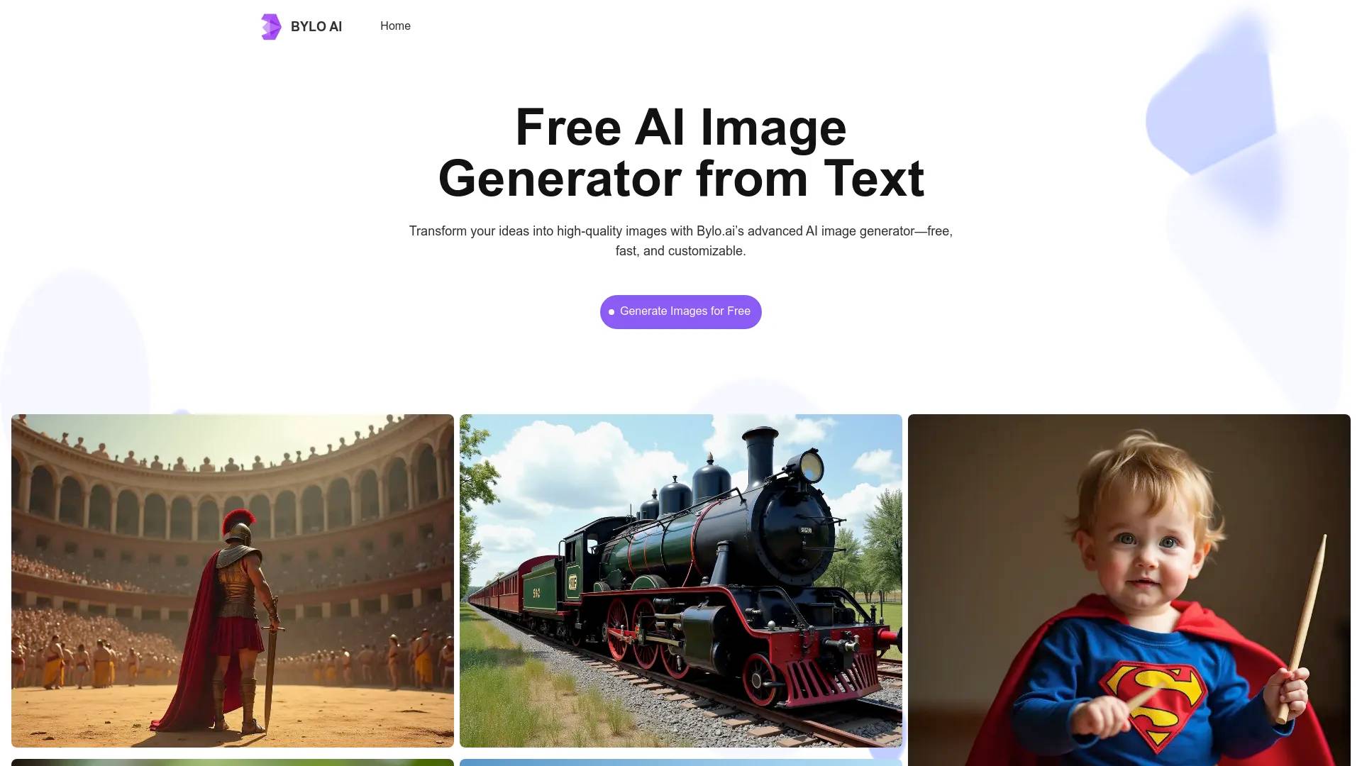 Bylo.ai: Free AI Image Generator screenshot