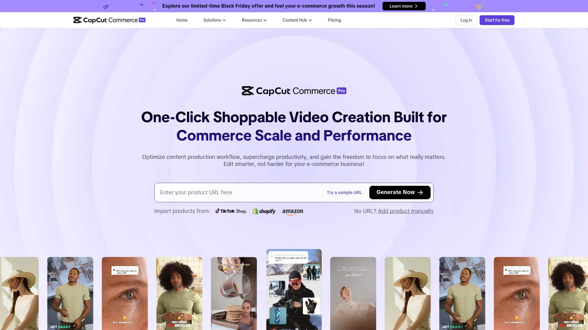 CapCut Commerce Pro screenshot