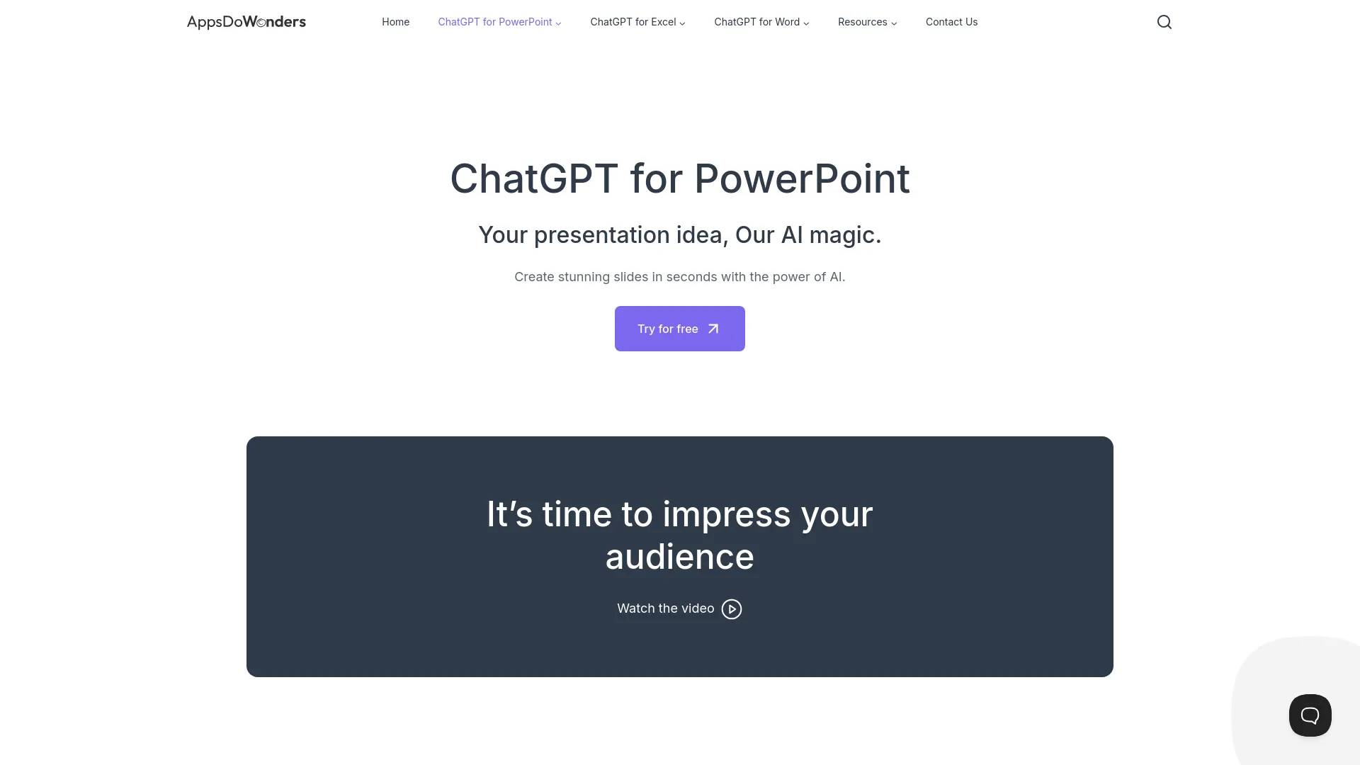 ChatGPT for PowerPoint