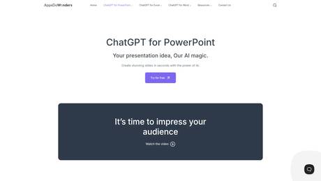 ChatGPT for PowerPoint screenshot