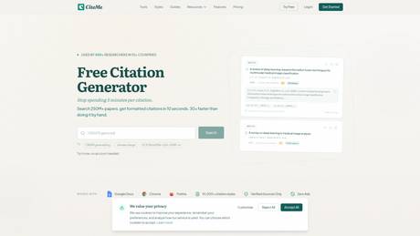 CiteMe screenshot