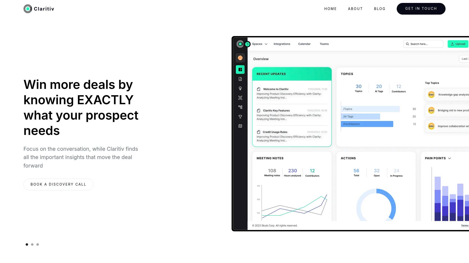 Claritiv screenshot