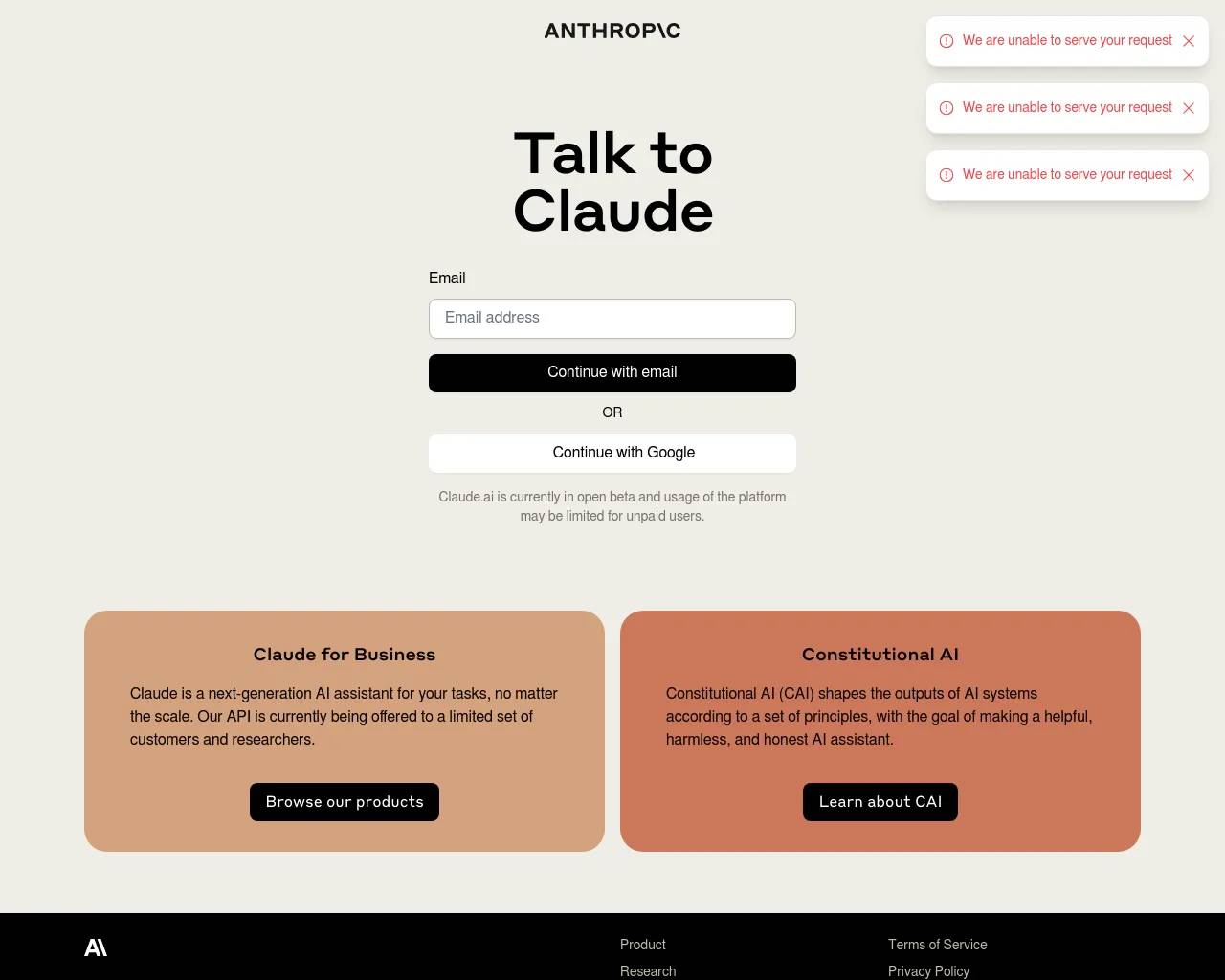 Claude screenshot