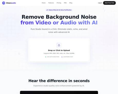 CleanAudio AI screenshot