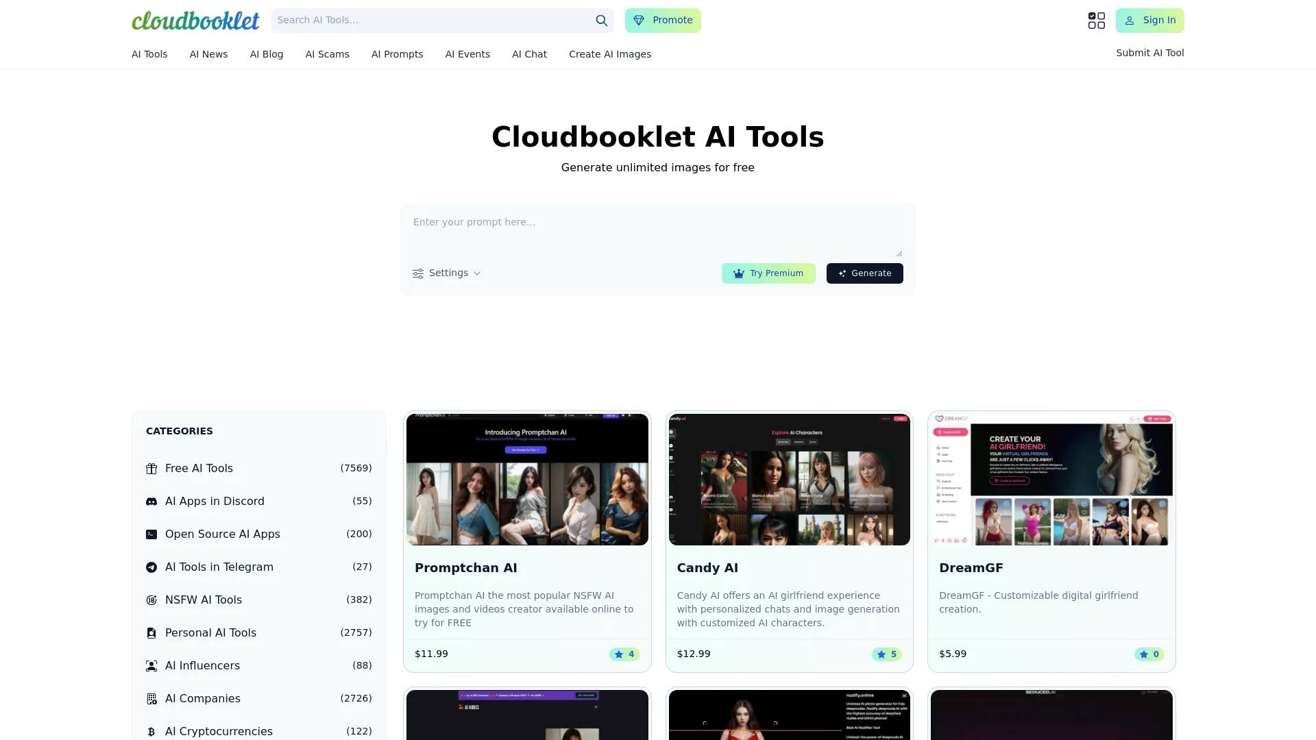 Cloudbooklet AI screenshot