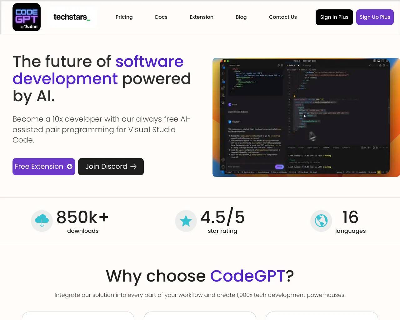 CodeGPT screenshot