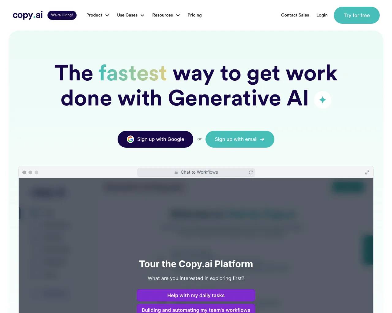 Copy AI screenshot