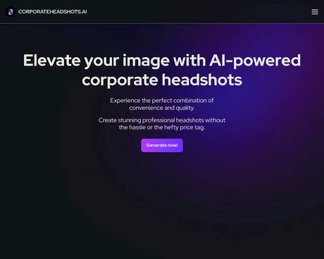 Corporate Headshots AI screenshot