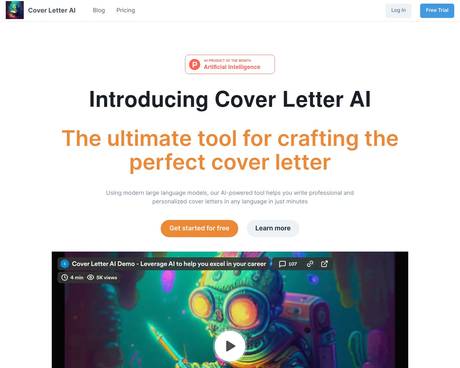 Cover Letter AI screenshot