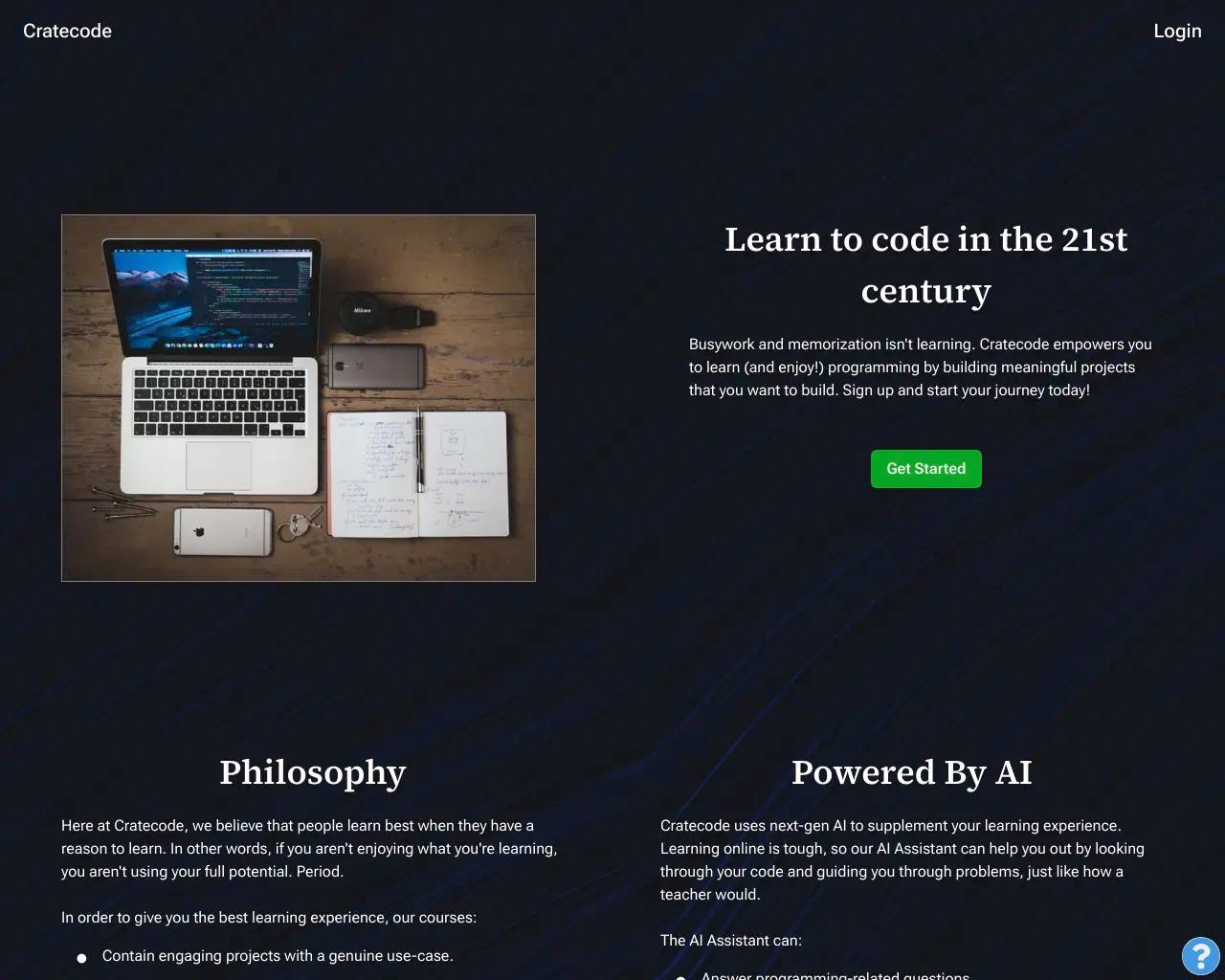 Cratecode screenshot