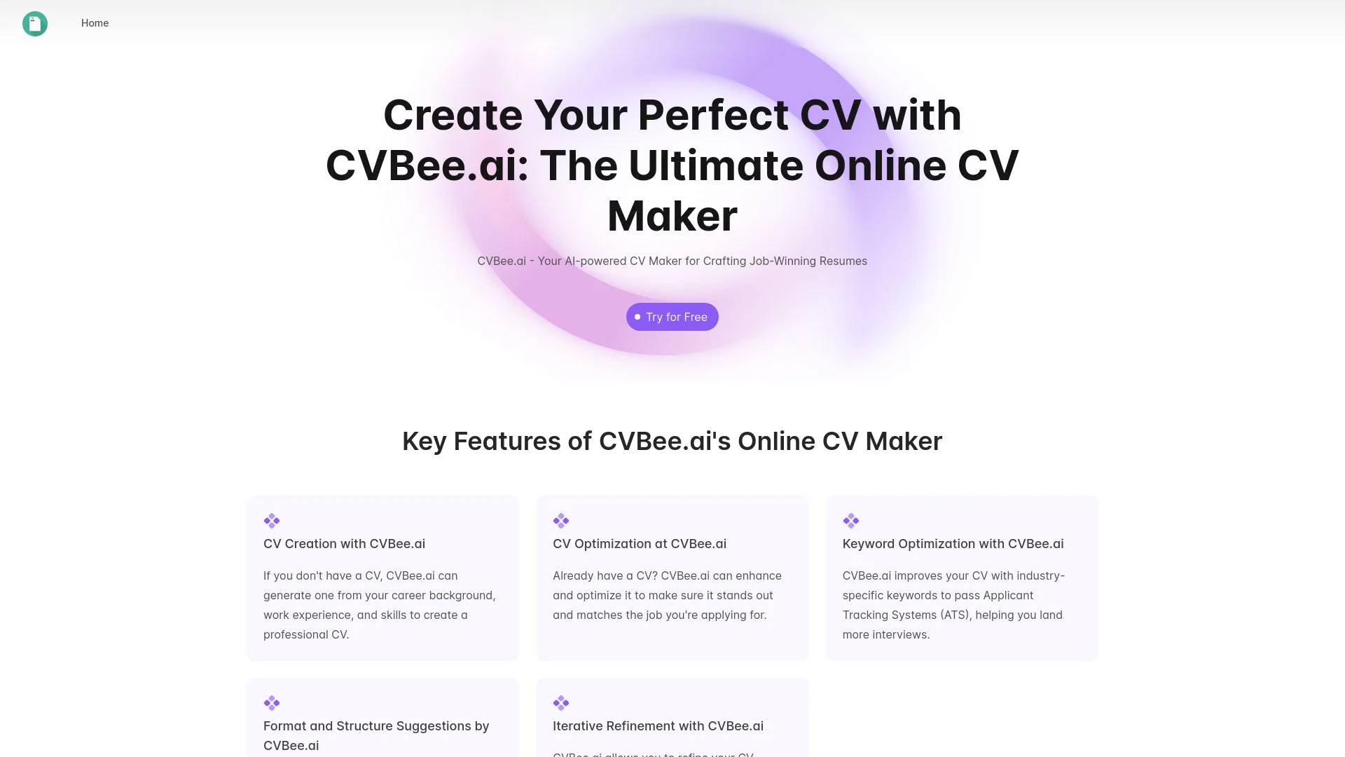 CVBee.ai: AI CV Maker Free Online