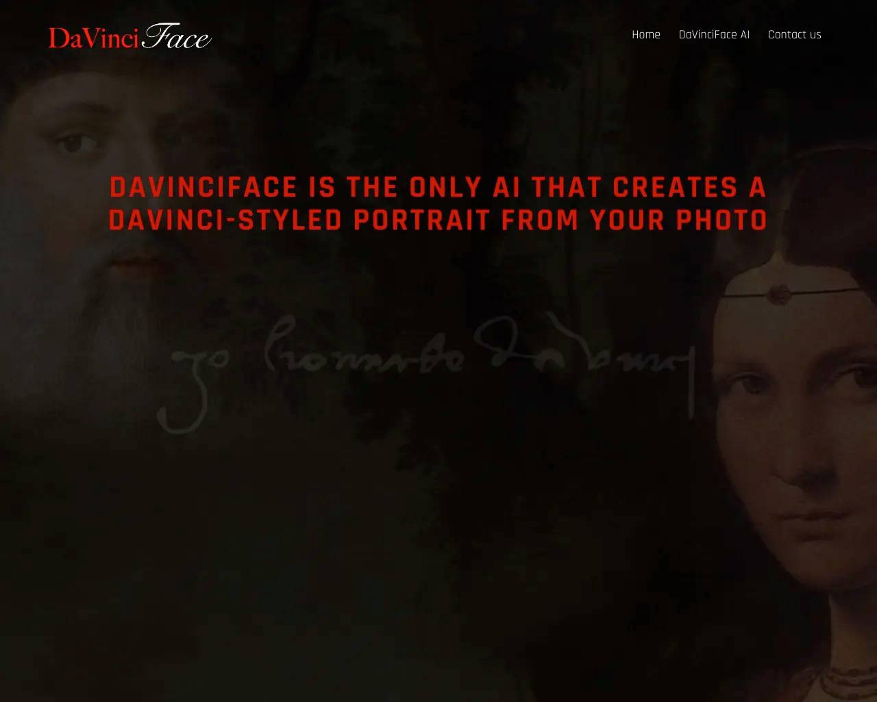 DaVinciFace screenshot