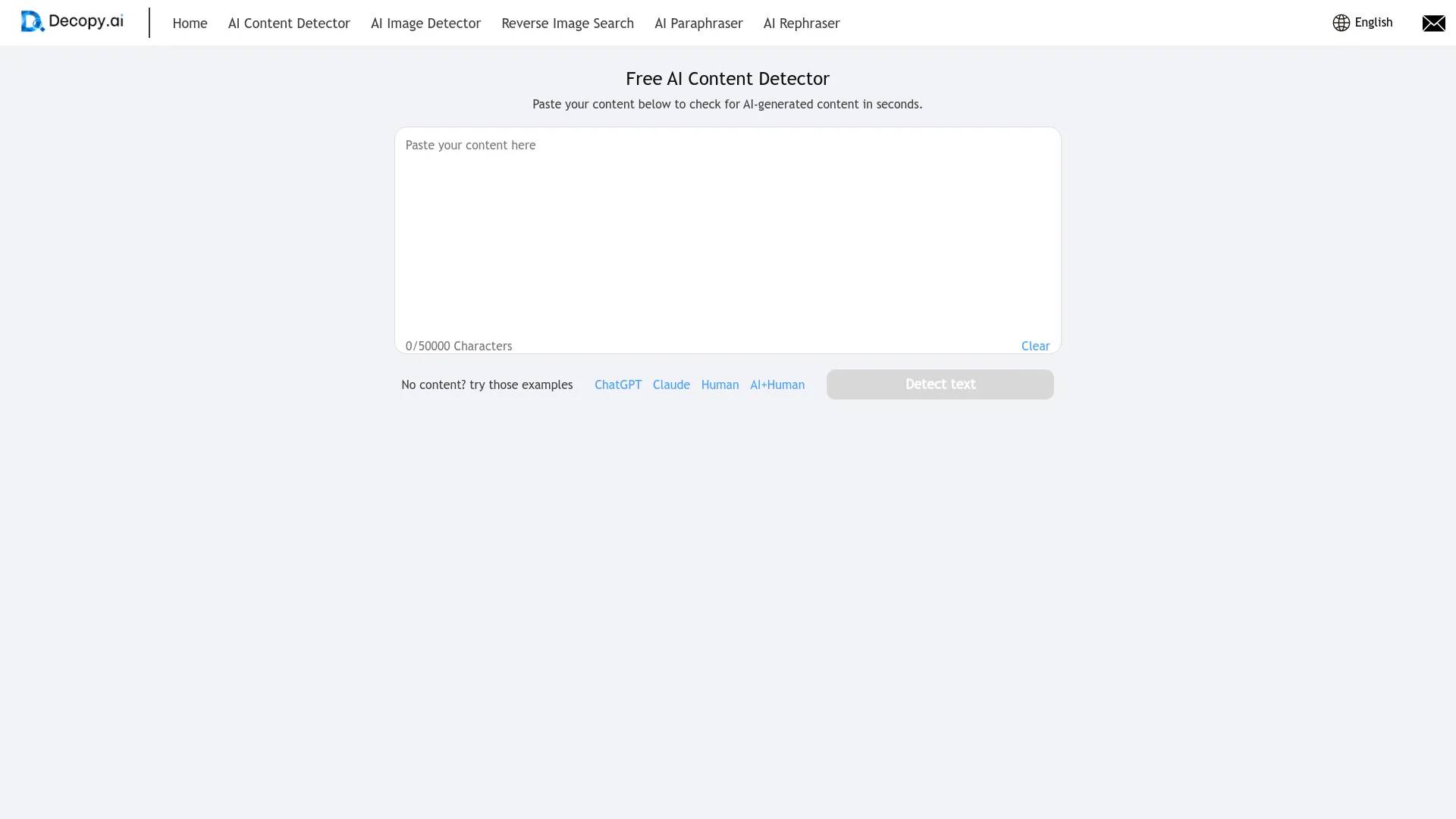 Decopy AI Checker screenshot