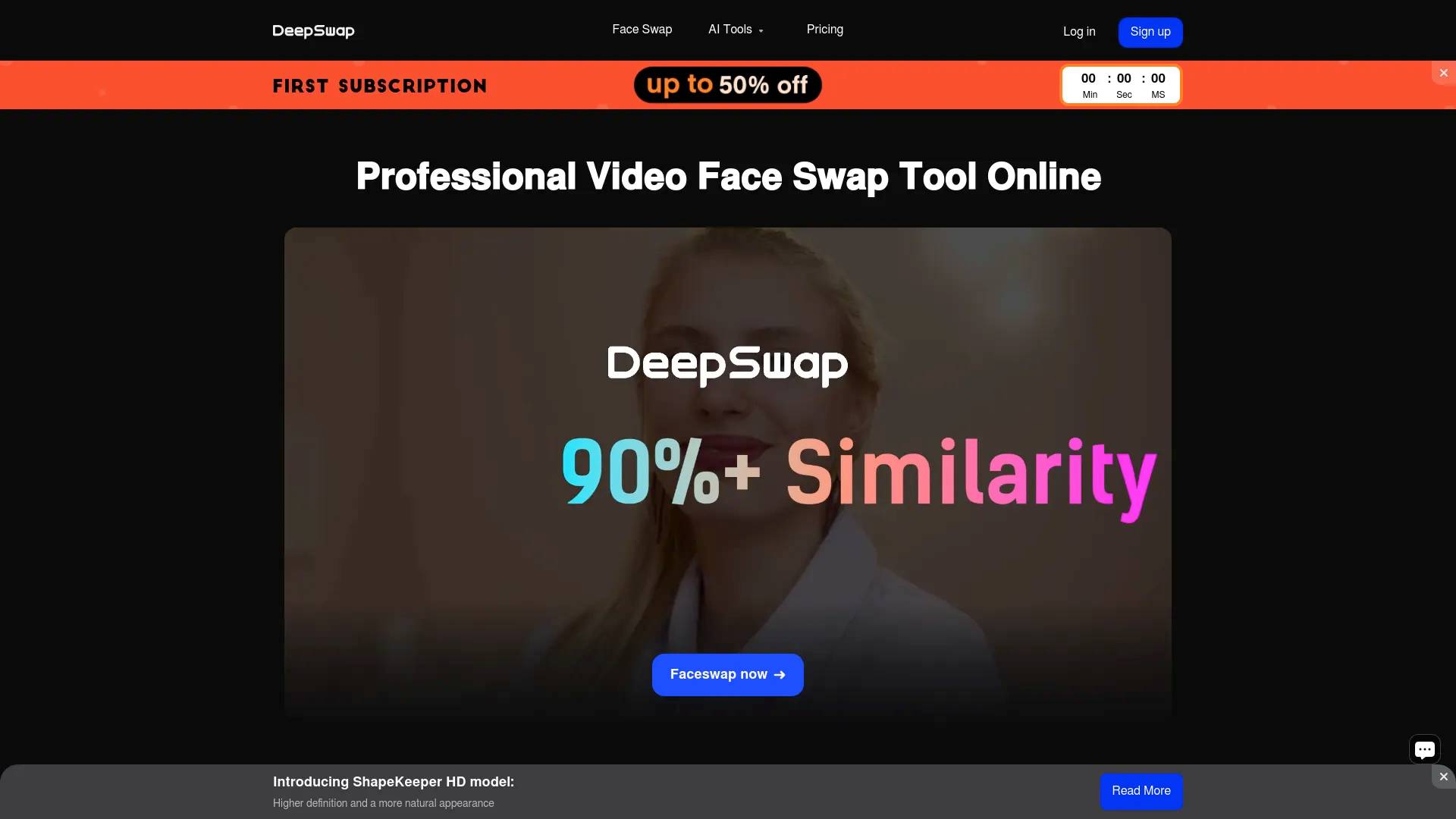 Deepswap screenshot