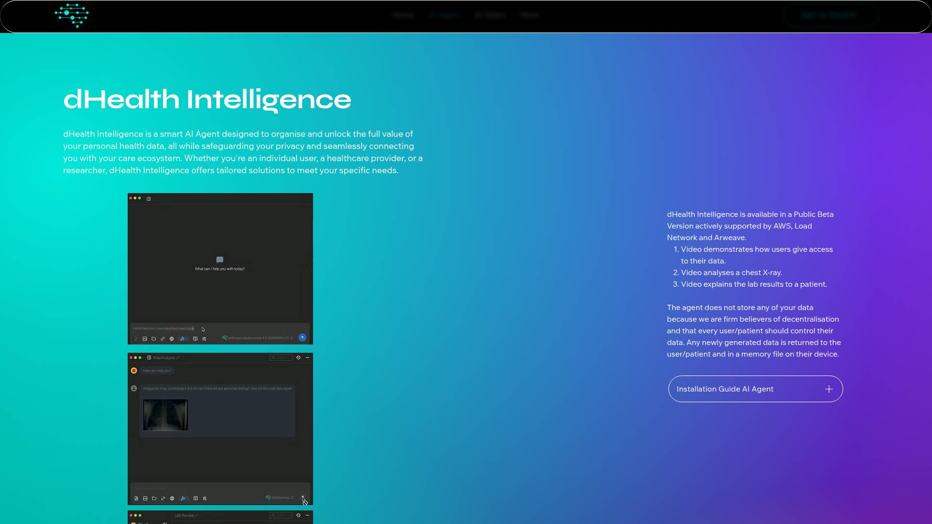 dHealth Intelligence screenshot