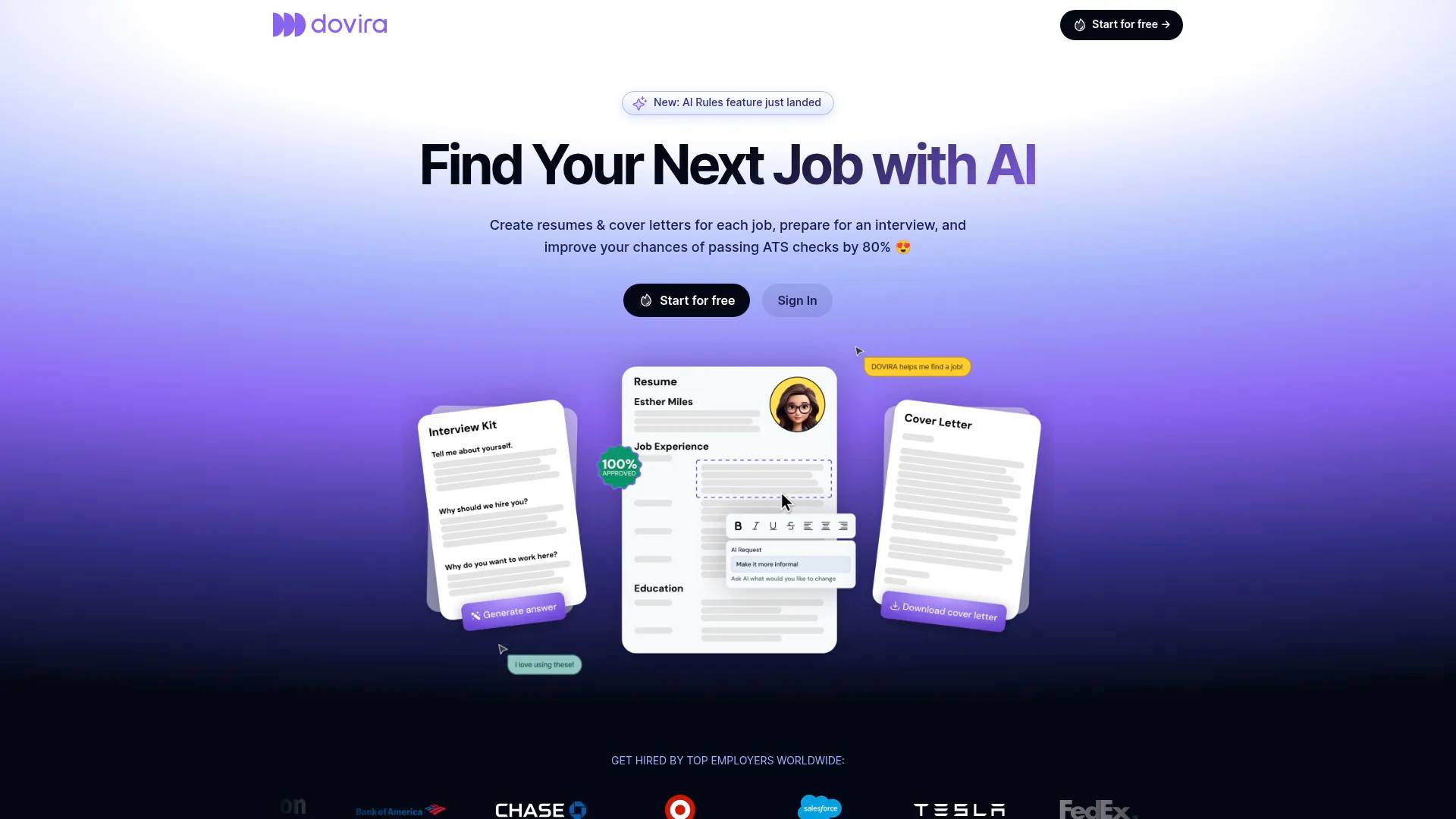 Dovira aI screenshot