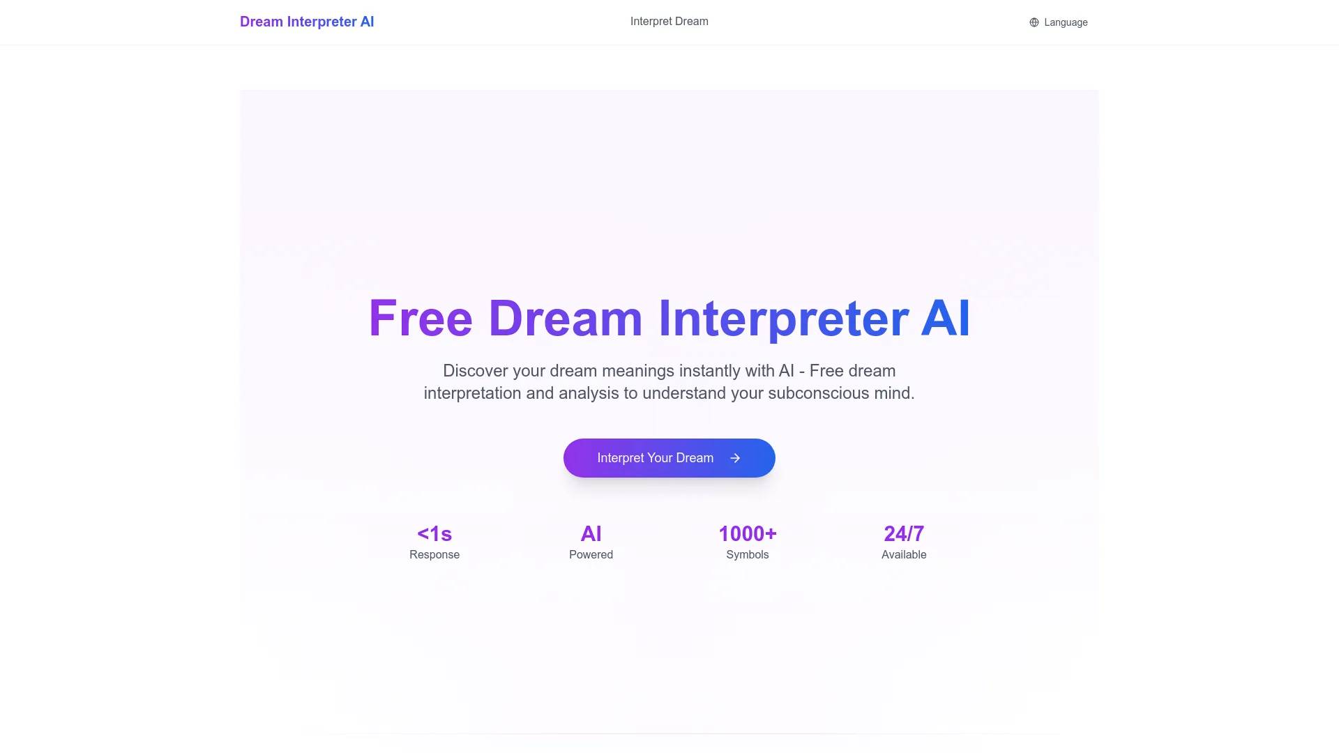 Dream Interpretation AI screenshot