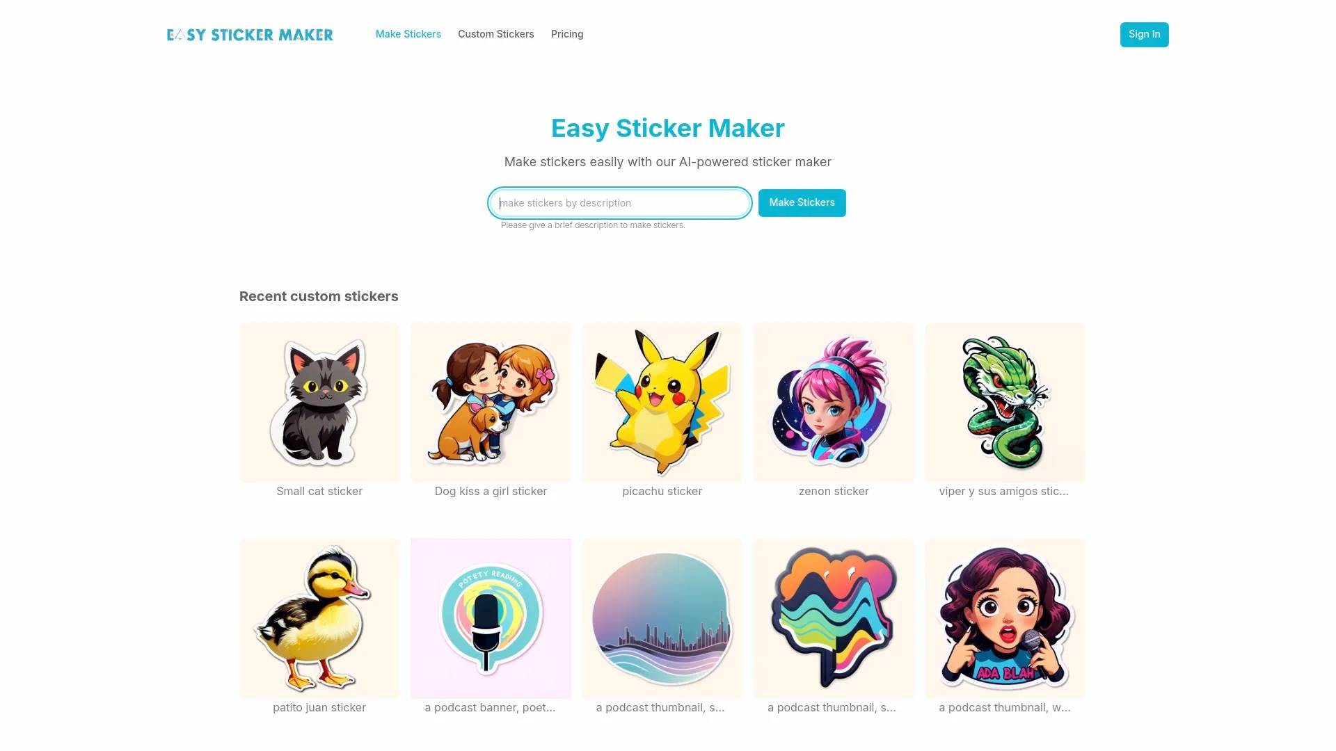 AI Collection - Easy Sticker Maker - Make Stickers Easily | Custom ...