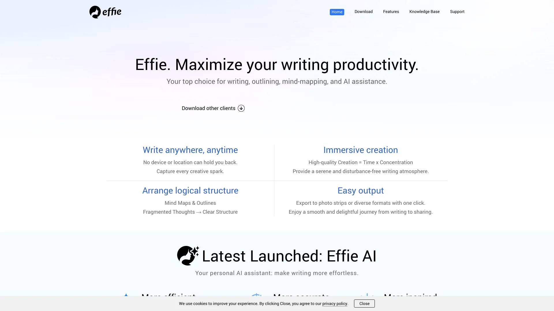 Effie screenshot