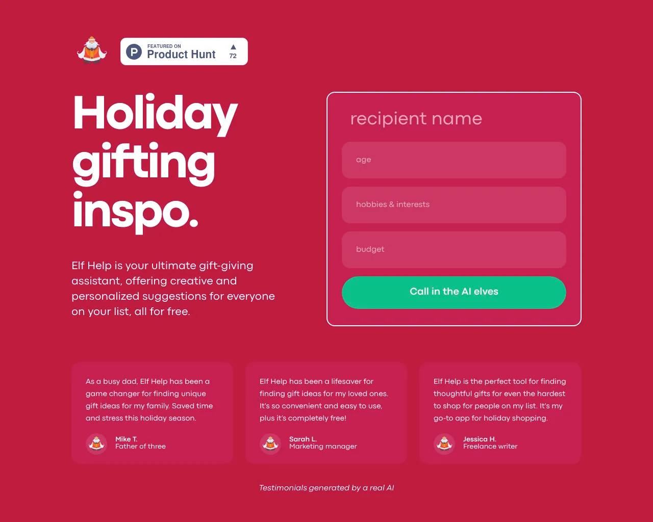 Elf Help screenshot