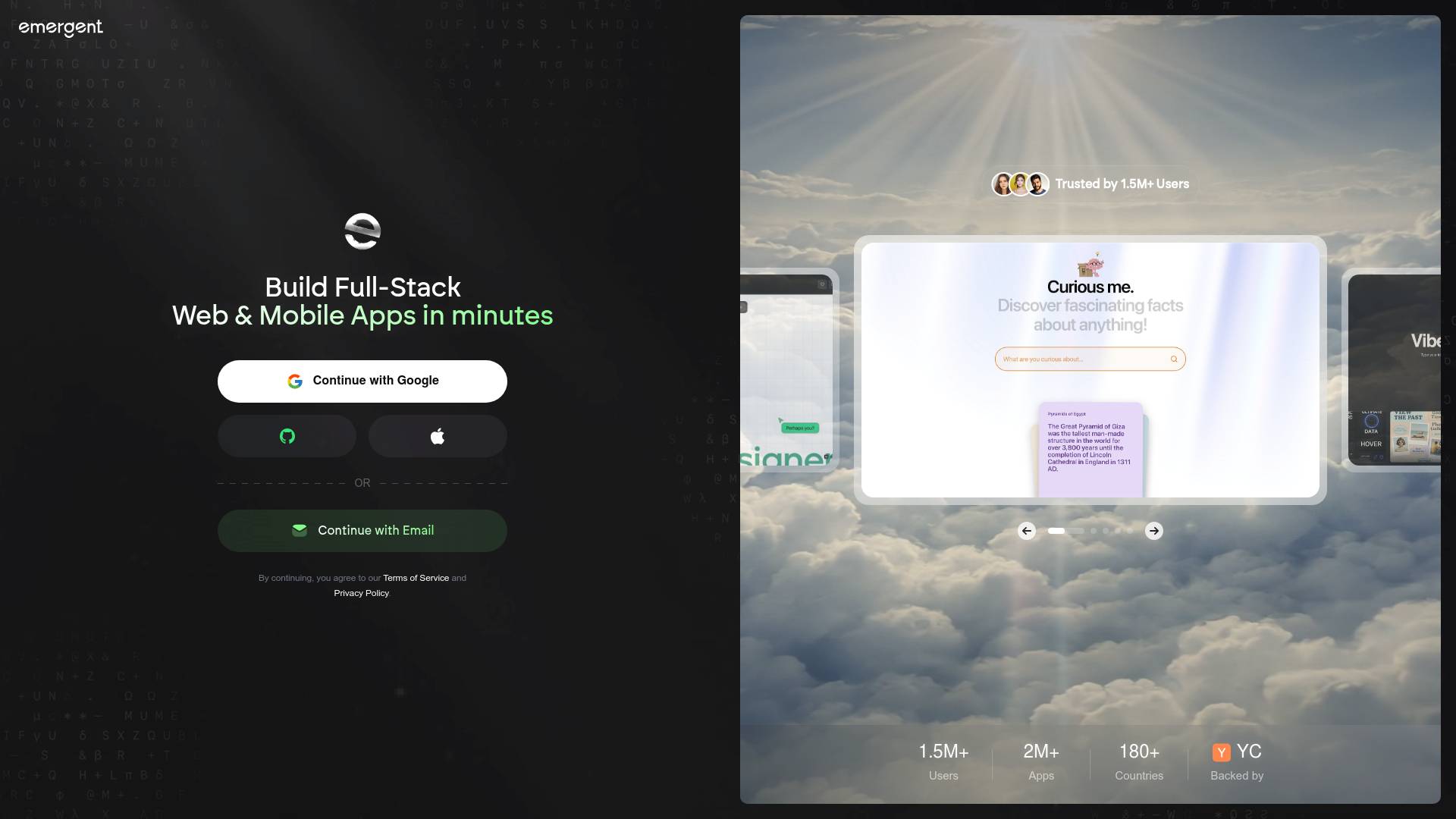 Emergent screenshot