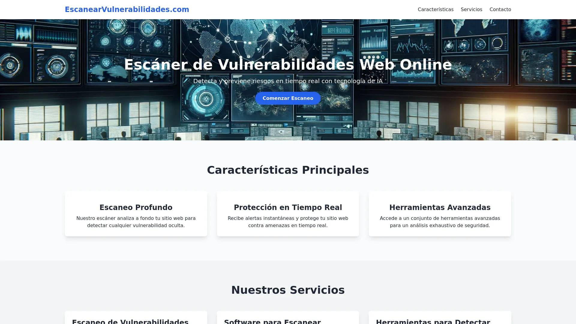 escanearvulnerabilidades.com screenshot