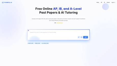Examful.ai: Free AP, IB, and A-Level Past Papers and Tutoring screenshot