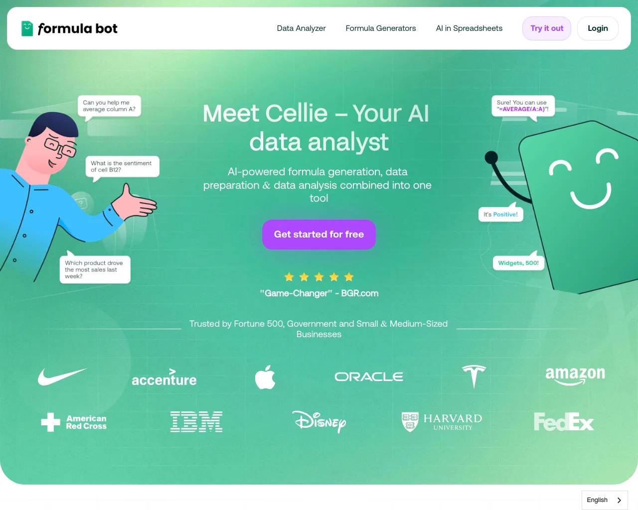 Excelformulabot screenshot