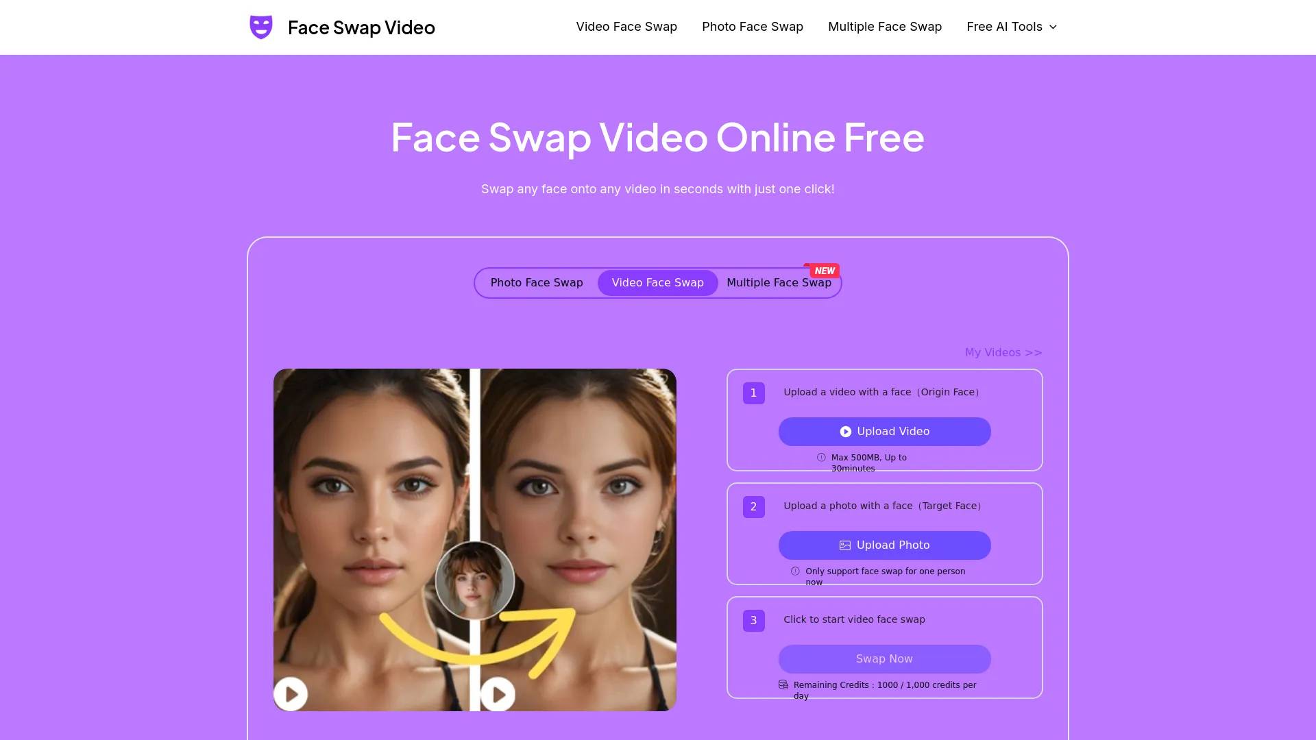 Face Swap Video screenshot