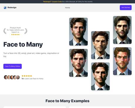Face to Many by Redesign screenshot