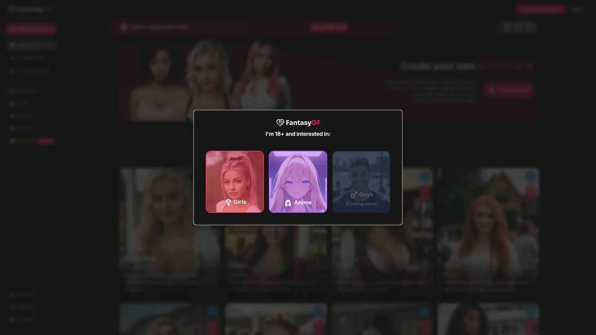 FantasyGF AI screenshot