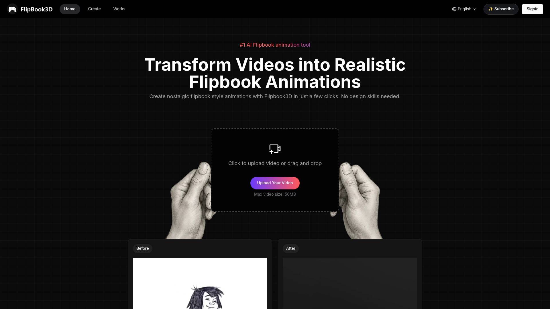 Flipbook3D screenshot