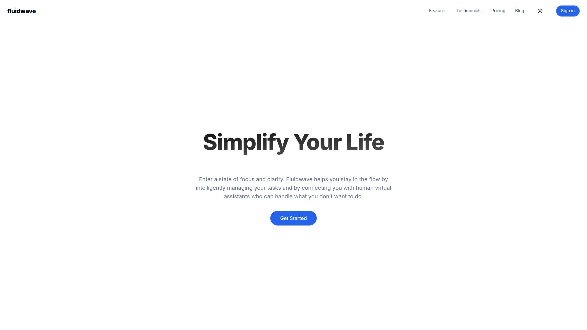 Fluidwave screenshot