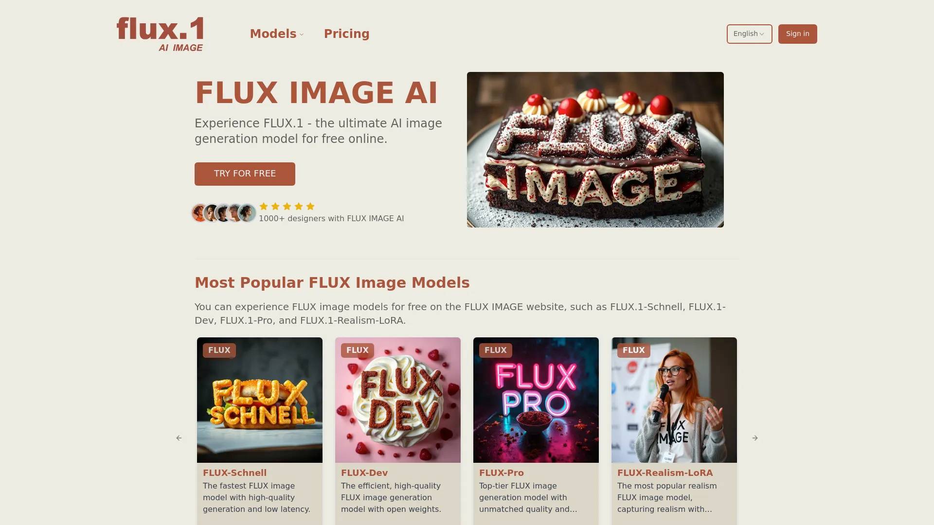 FLUX.1 AI IMAGE screenshot