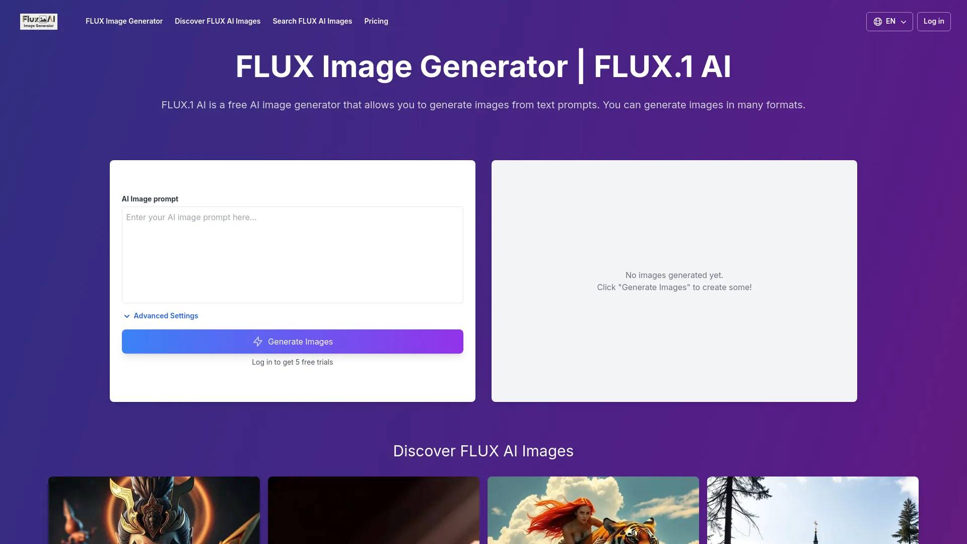 Flux Image Generator screenshot