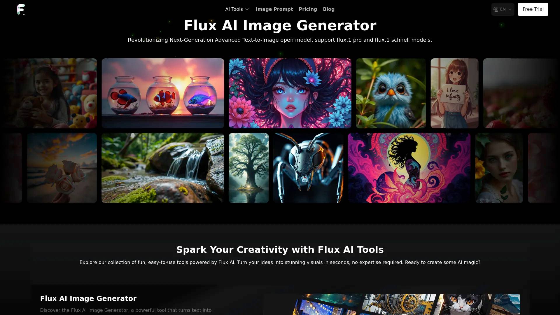 Flux1 AI Image Generator screenshot