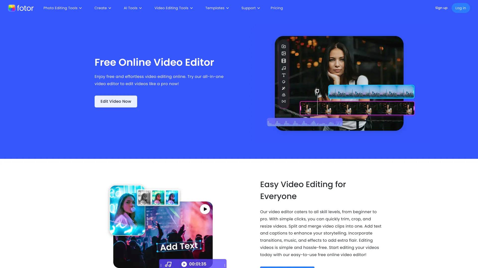 Fotor Video Editor screenshot