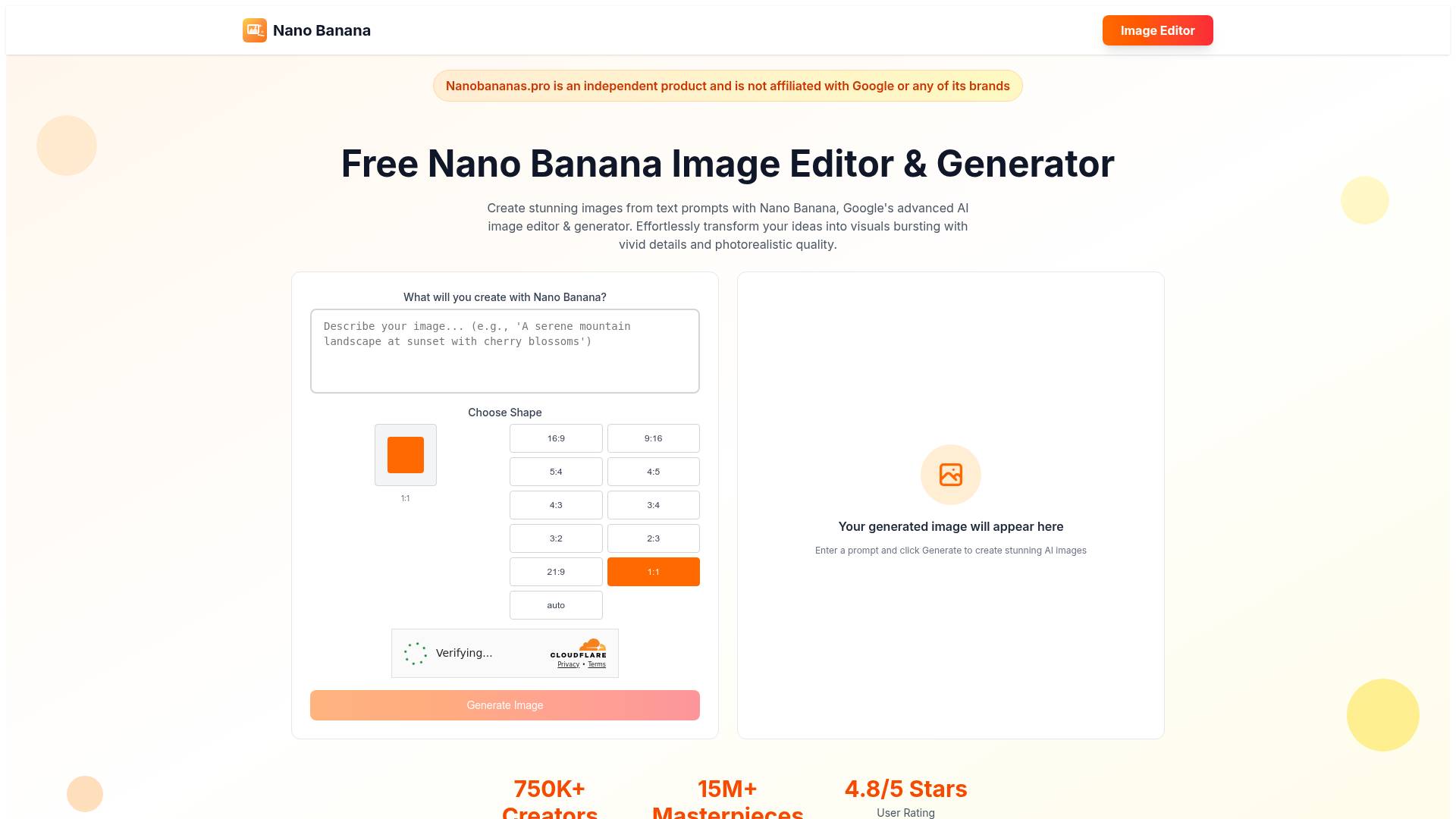 Free Nano Banana screenshot