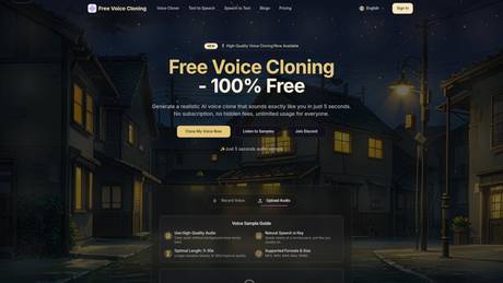 Free Voice Cloning screenshot