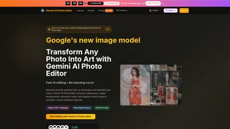 Gemini AI Photo Editor screenshot