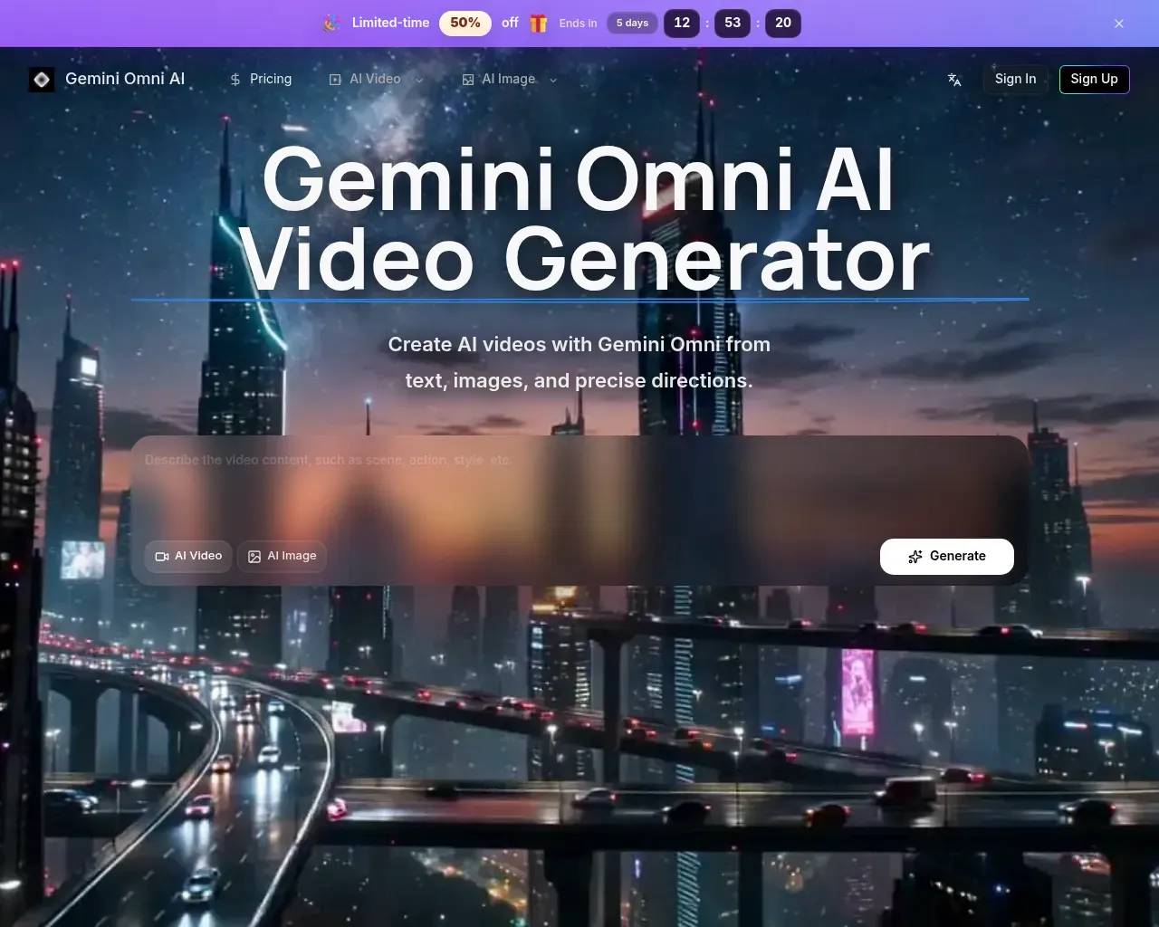 Gemini Omni AI Video screenshot