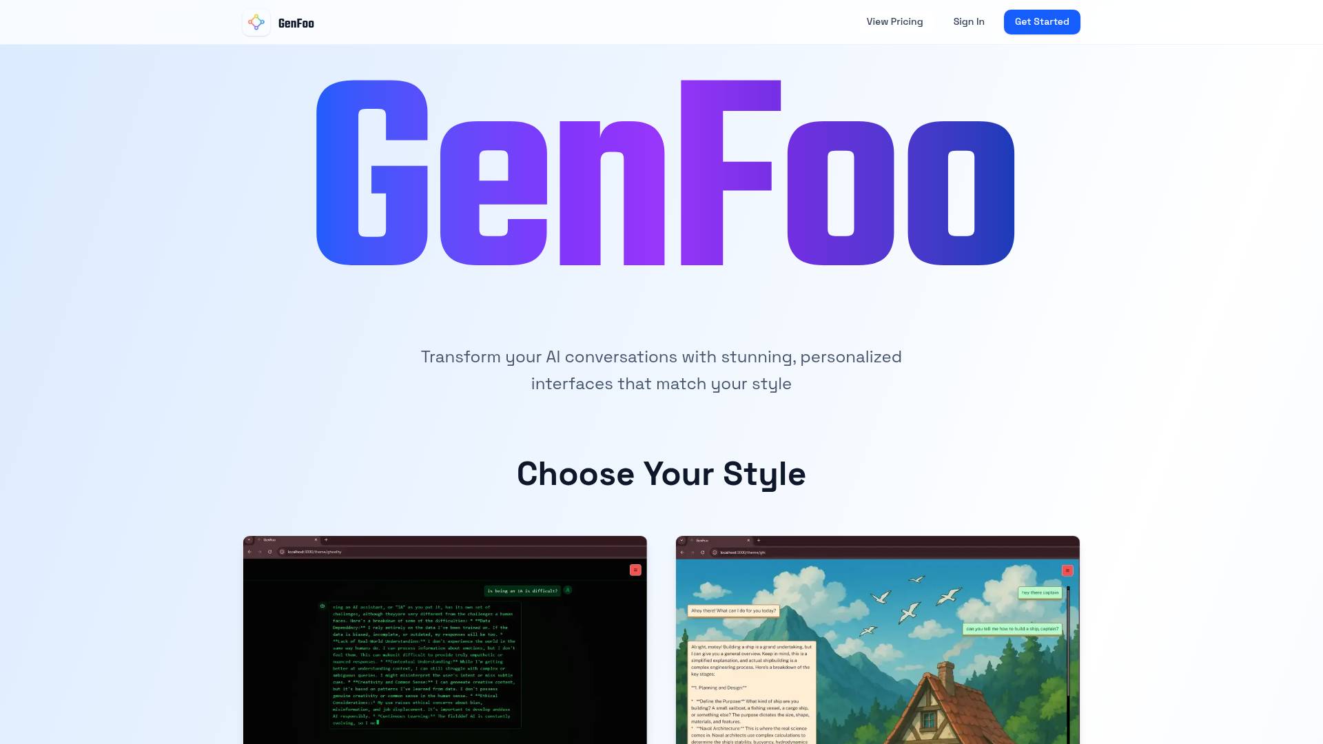 GenFoo screenshot