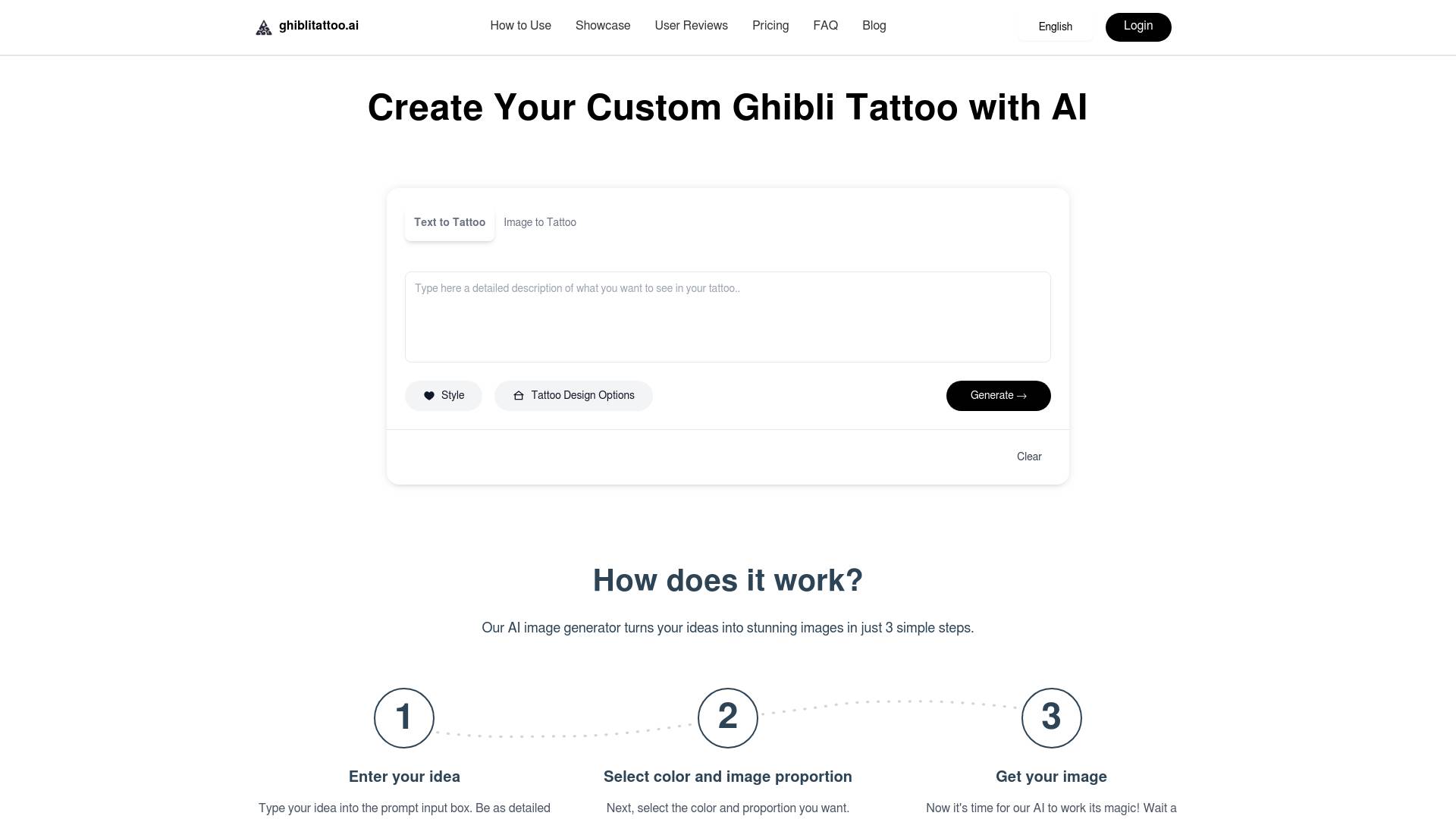 ghiblitattoo.ai screenshot