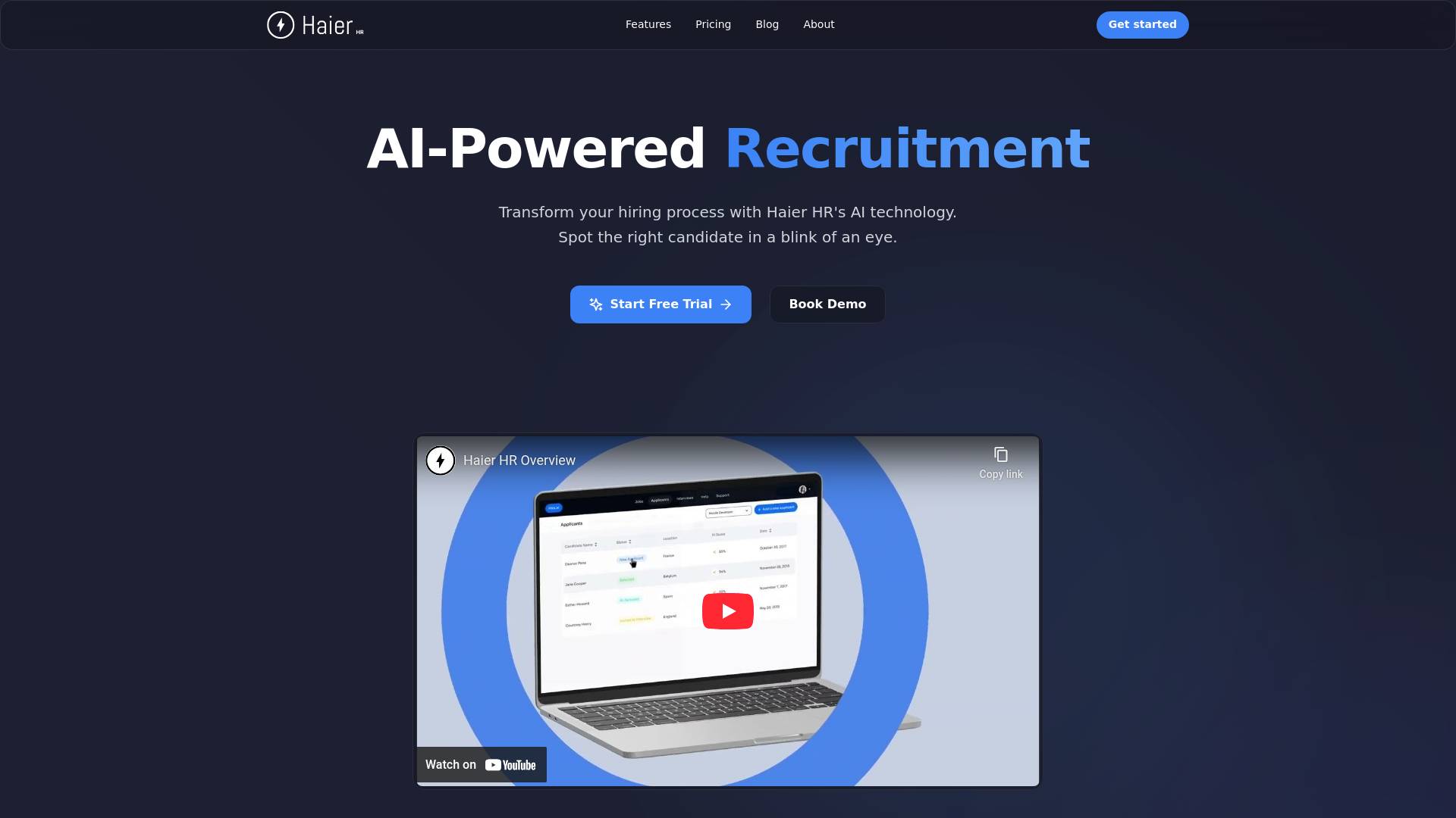 Haier HR screenshot