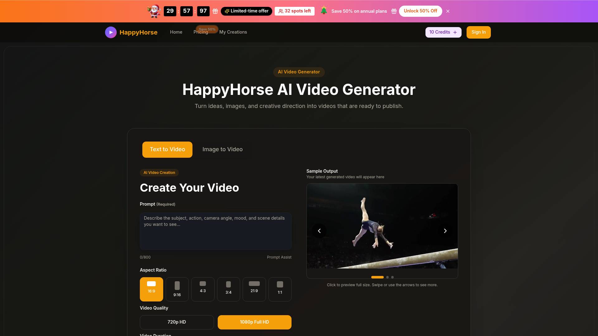 happyhorse 1.0 video screenshot