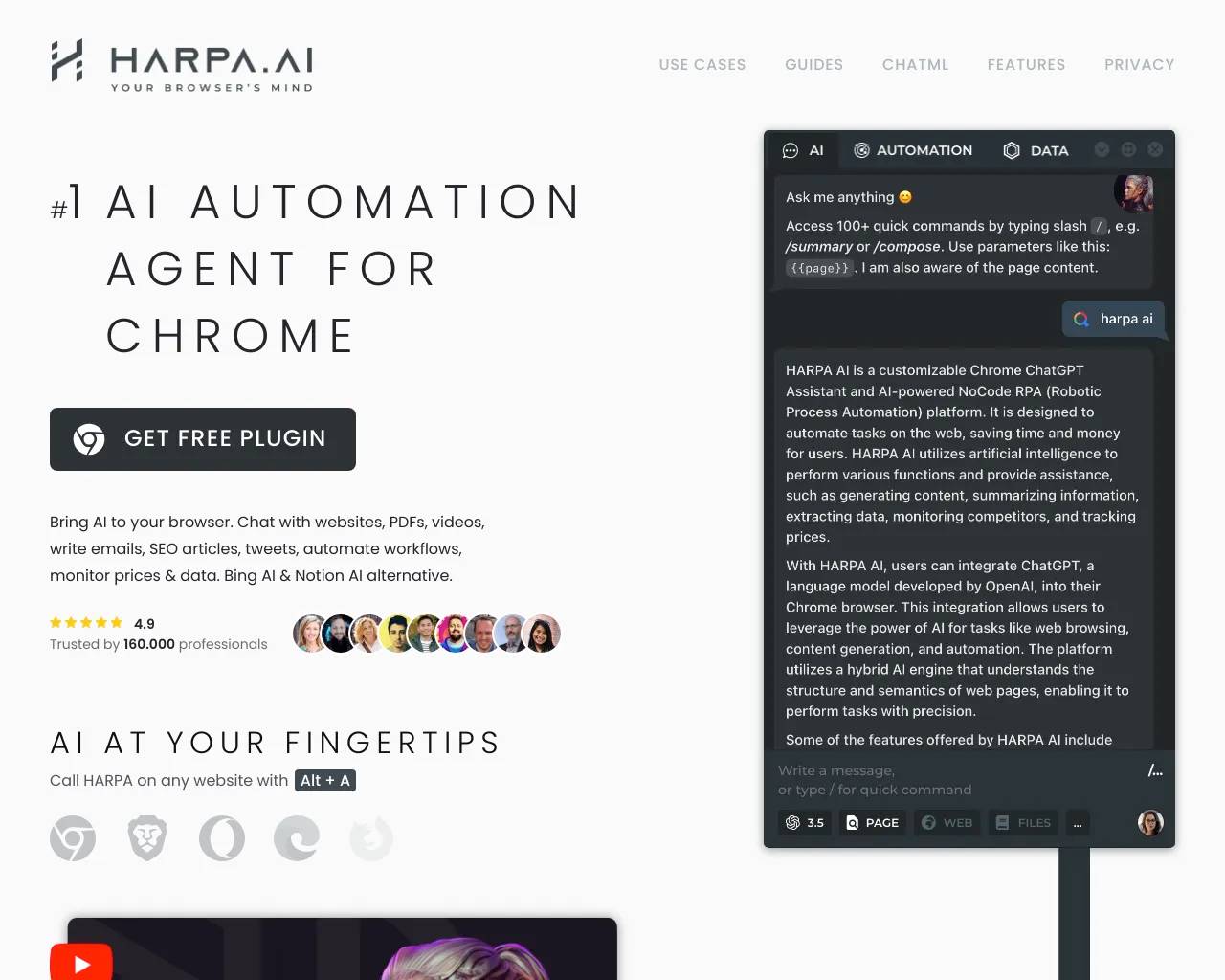 HARPA AI screenshot